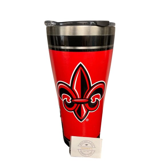 Tervis Ragin Cajuns Stainless Steel Tumbler 20oz Red Insulated Travel Mug With L - Picture 2 of 7